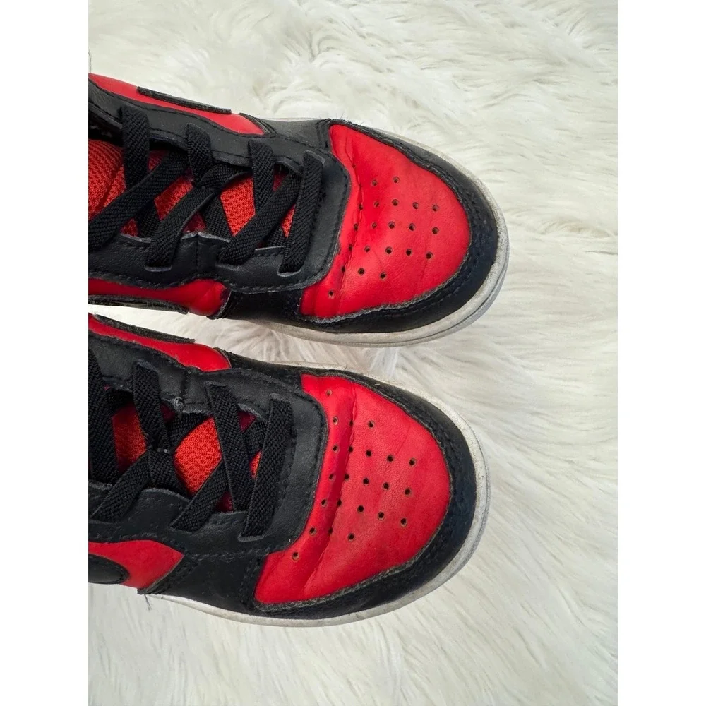 Nike mid rise red and black sneakers size 11.5